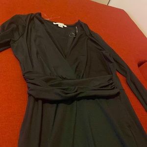 Sexy black long sleeve dress